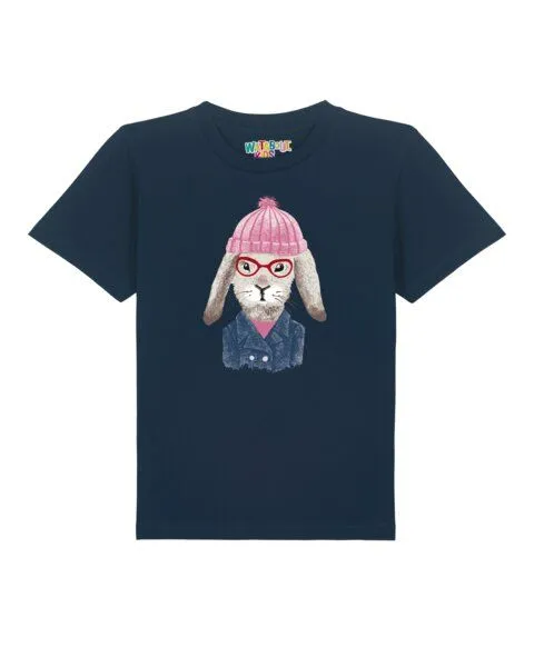 watabout.kids watabout.kids T-Shirt Kinder Hase, French navy, – Produktbild 1 von 2