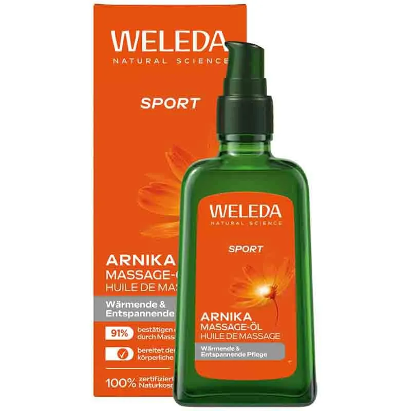 Weleda WELEDA Sport Massage-Öl Arnika 100 ml Öl – Produktbild 2 von 2