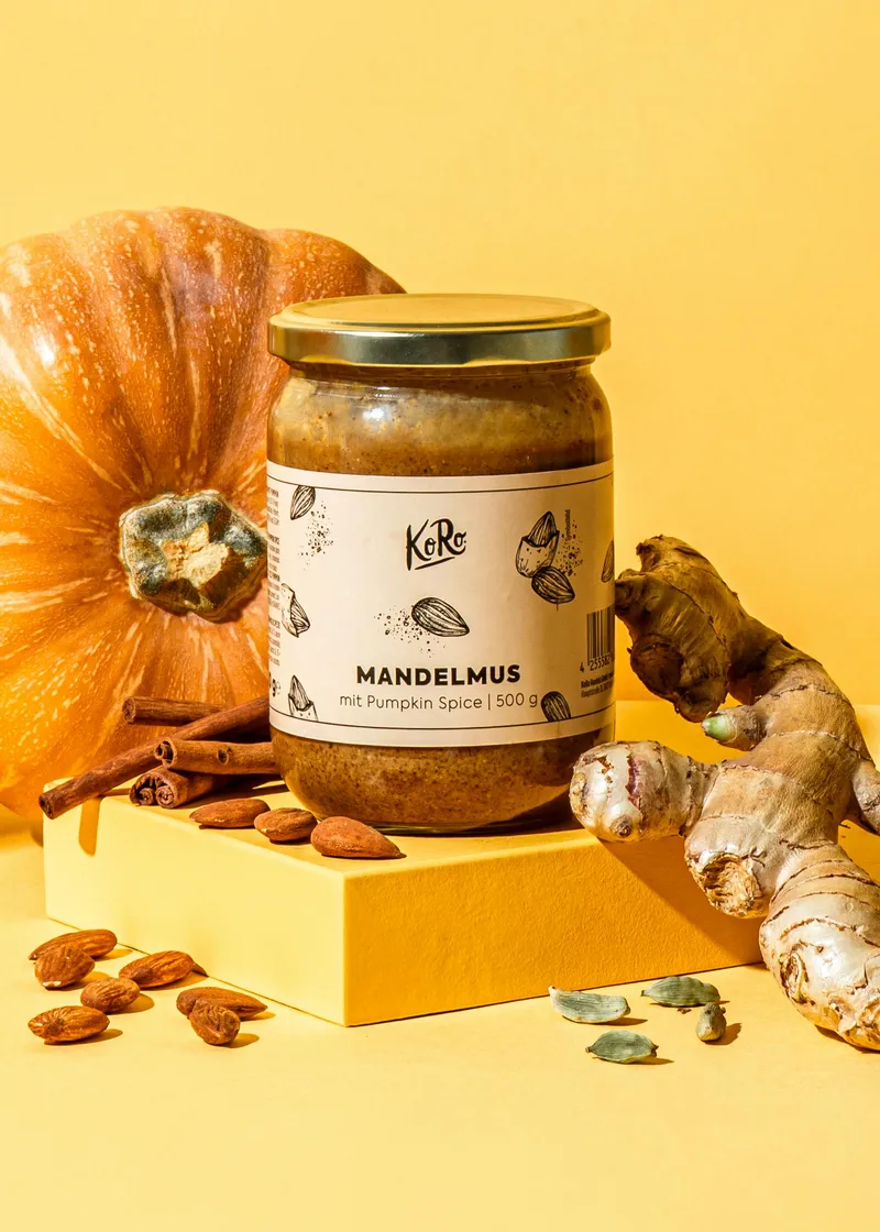KoRo Mandelmus mit Pumpkin Spice 500 g – Produktbild 1 von 5