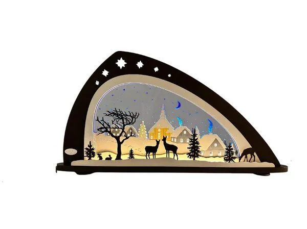 Weigla® Holzkunst Weigla® Holzkunst Moderner LED- Schwibbogen "Stille Nacht " NEU – Produktbild 1 von 1