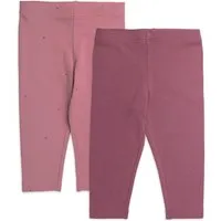 Living Crafts LIVING CRAFTS - Kinder Mädchen-Caprileggings, 2er Pack - Mehrfarbig (95% Bio-Baumwolle; 5% Elasthan), Nachhaltige Mode, Bio Bekleidung, Mehrfarbig, – Produktbild 3 von 4