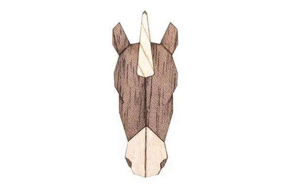 BeWooden BeWooden Holzbrosche Einhorn – Produktbild 1 von 4