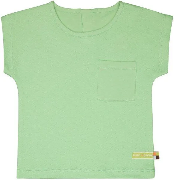 loud + proud loud + proud Babys & Kinder Blusenshirt aus Musseline Jersey, GOTS-zertifiziert, Opal(grün), – Produktbild 2 von 2