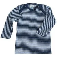 Cosilana Cosilana Baby Schlupfhemd Wolle Seide, Marine -geringelt, – Produktbild 1 von 1