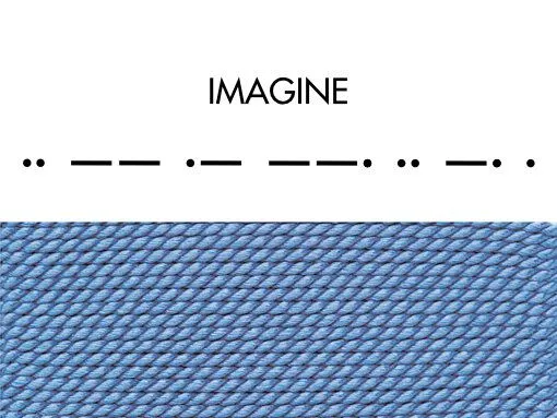 renna deluxe renna deluxe Morse-Code Armband aus Sterling Silber, Blau, – Produktbild 8 von 8