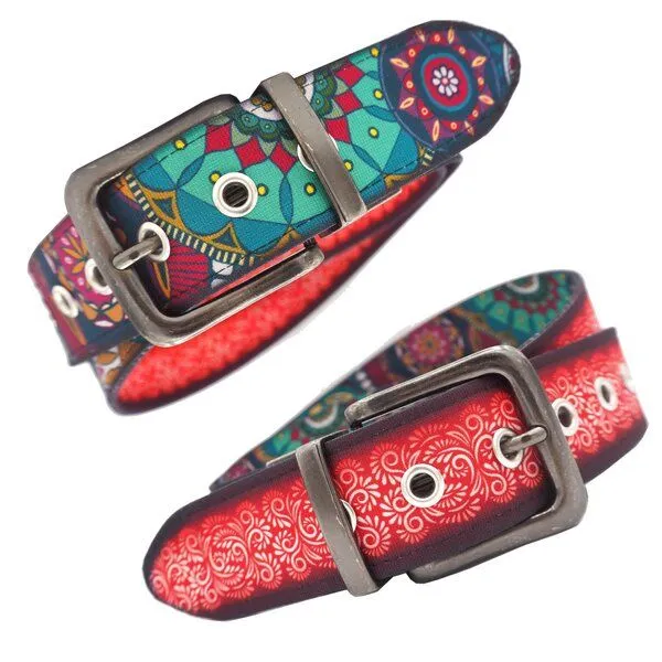 Seegarn Seegarn - Gürtel / Wendegürtel SeeRose 4cm, Patina silber, – Produktbild 1 von 3