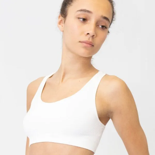 TAO Sportswear TAO Sportswear Schnelltrocknendes & nahtloses Damen Funktionsbustier, Weiß, – Produktbild 3 von 4