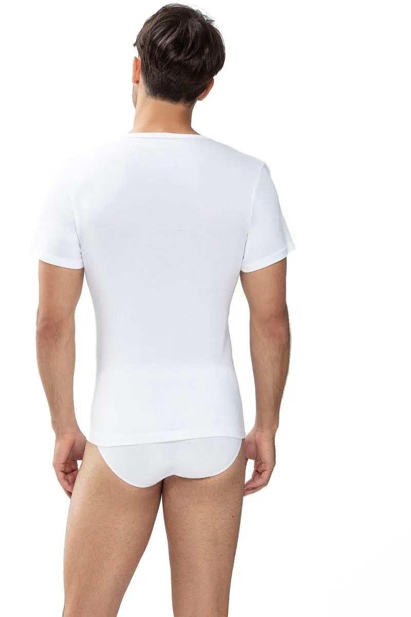 mey Mey Noblesse V-Ausschnitt T-Shirt Weiß - Größe 3XL, Weiß, – Produktbild 3 von 5