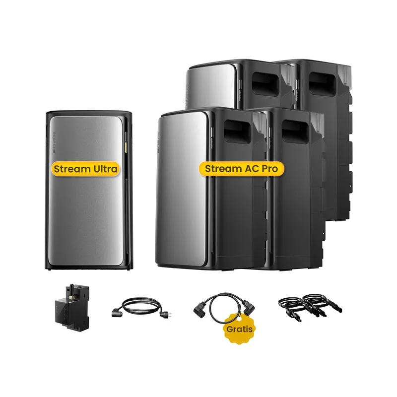 EcoFlow EcoFlow Stream Ultra, All-in-One Speicher für Balkonkraftwerke, by Powerness - Stream Ultra + 4 x Stream AC Pro | 9600Wh / 1 x Smart Meter / Selbstabholung – Produktbild 1 von 1