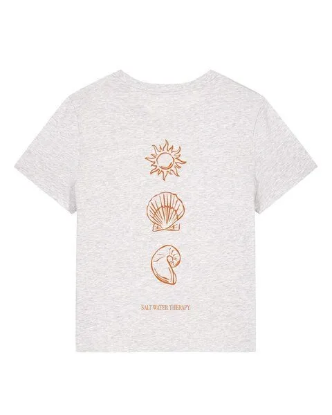 watapparel watapparel T-Shirt Frauen Salt Water Therapy, Cool heather grey, – Produktbild 4 von 4