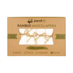 pandoo pandoo 100% Bambus Baby Waschlappen, hypoallergen & antibakteriell - 6er Pack – Produktbild 1 von 1