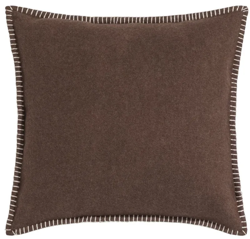 david fussenegger david fussenegger Kissenbezug Kissenhülle Sylt 'Uni', Flanell, Braun, – Produktbild 2 von 3