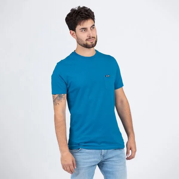 Lexi&Bö Lexi&Bö Basic Pocket T-Shirt Herren, Seaport (blau), – Produktbild 1 von 4