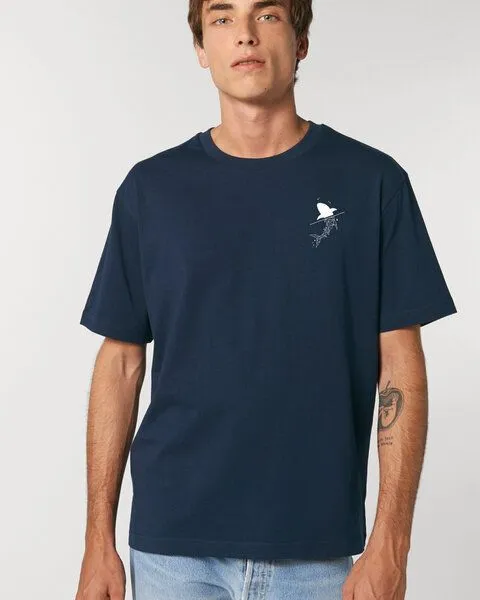 Kultgut Kultgut Biofair - Reine Biobaumwolle /Shirt- Little Shark, Dunkelblau, – Produktbild 1 von 3