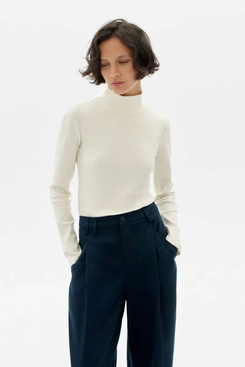 thinking mu Thinking MU Damen vegan Longsleeve Aine Weiß, Weiß, – Produktbild 2 von 2