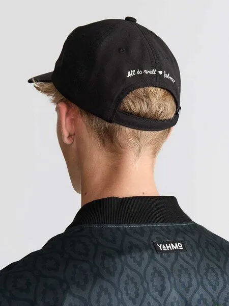 Yahmo Yahmo Mika Cap Baumwolle, Schwarz, – Produktbild 4 von 8