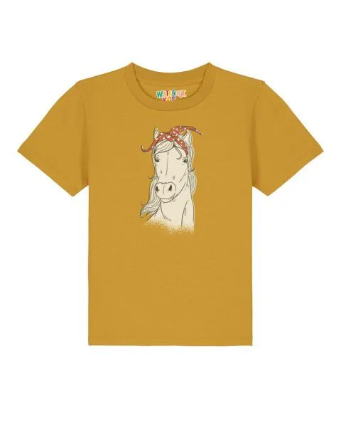 watabout.kids watabout.kids T-Shirt Kinder Pferd, Ochre, – Produktbild 1 von 2