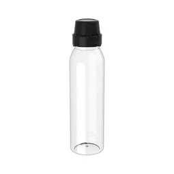 elasto elasto Trinkflasche Active School, 650 ml, RENEW, Schwarz / transparent, – Produktbild 1 von 1