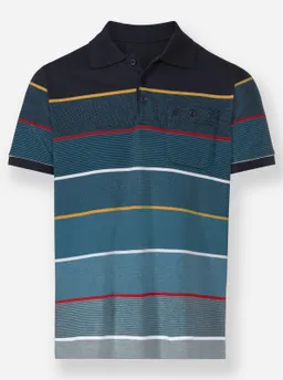 marco donati Kurzarmshirt marine-topas-gestreift – Produktbild 1 von 1