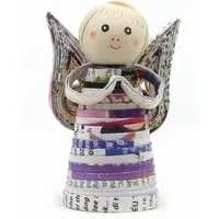El Puente El Puente Deko-Engel | Fair Trade & Handmade aus Vietnam, Mehrfarbig, – Produktbild 1 von 1