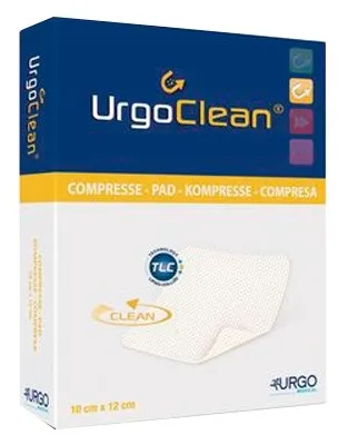 Urgo URGOCLEAN Ag Vlieskomp.6x6 cm steril 10 St Verband – Produktbild 1 von 1