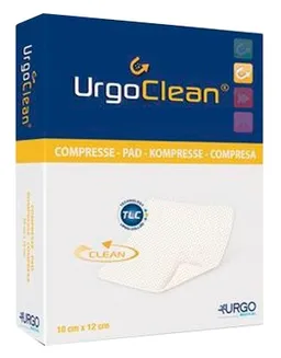 Urgo URGOCLEAN Ag Vlieskomp.6x6 cm steril 10 St Verband – Produktbild 1 von 1