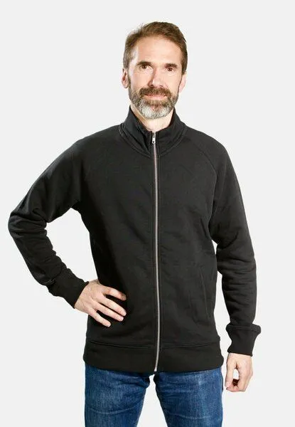 TORLAND TORLAND Herren Sweatshirt-Jacke TRAILER, Schwarz, – Produktbild 2 von 3