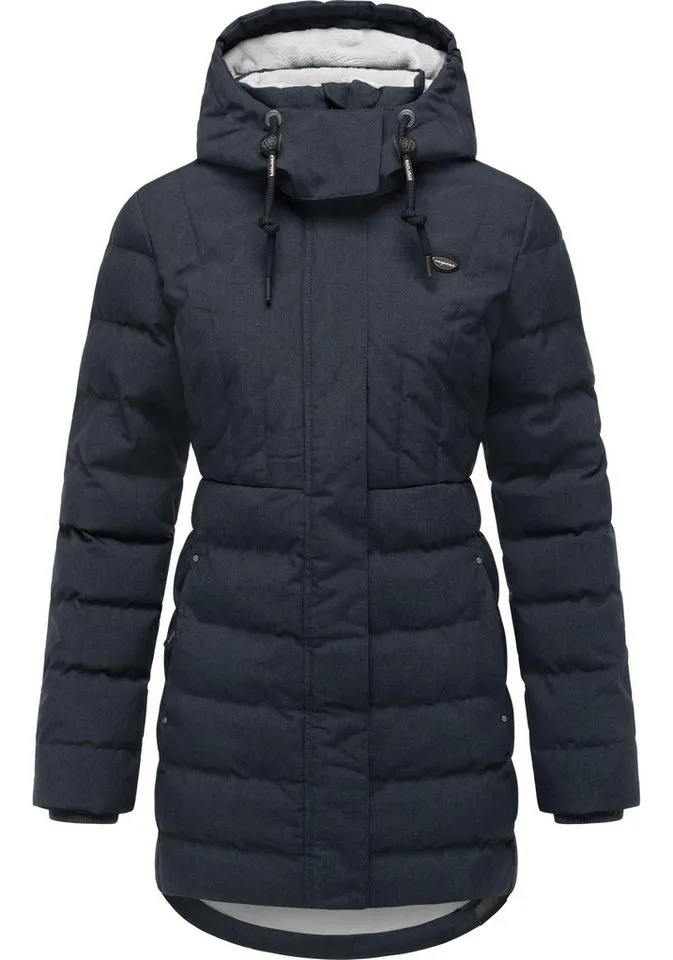 ragwear ragwear Kurzmantel Ashanta Wasserdichter Winterparka mit gefütterter Kapuze, Blau, – Produktbild 5 von 5
