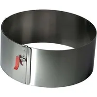 LARES LARES Tortenring mit Klemmhebel, H: 10 cm, Ø 18 - 30 cm – Produktbild 1 von 1