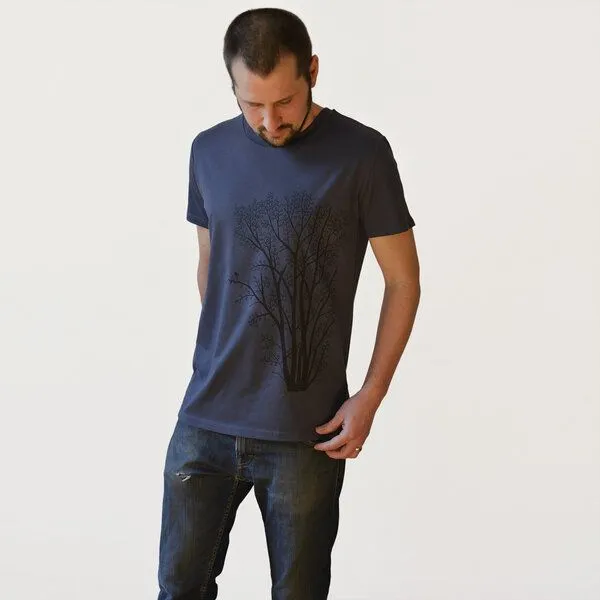 Cmig Cmig Herren T-Shirt Erle mit Elster in india ink grey – Produktbild 2 von 4