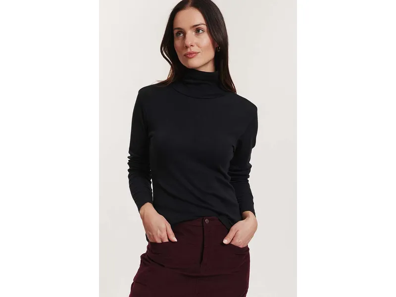 Tranquillo Tranquillo Longsleeve Marryy aus Biobaumwolle, Black, – Produktbild 4 von 7