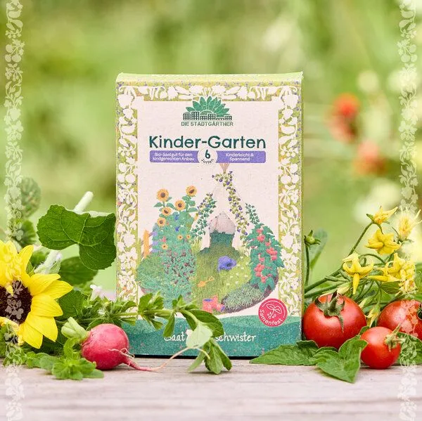 Die Stadtgärtner Die Stadtgärtner BIO-Saatgut-Set "Kinder-Garten" I Tolles Saatgut-Set für Kinder als Geschenk – Produktbild 2 von 3