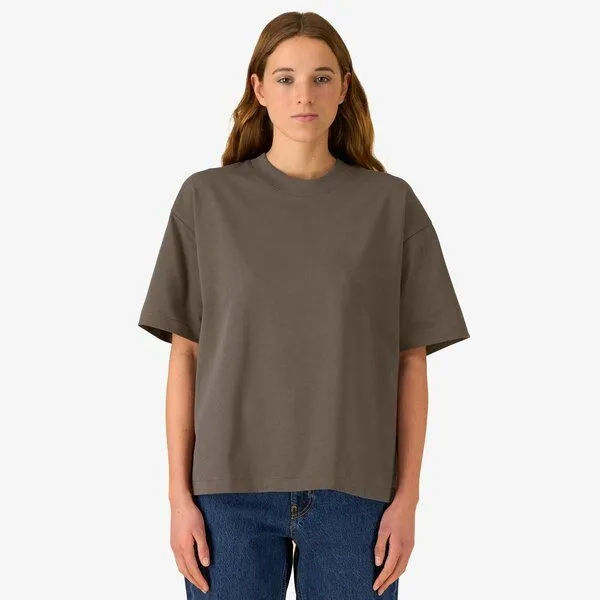 YTWOO YTWOO Heavy Weight Boxy T-Shirt, Mocha, – Produktbild 3 von 4