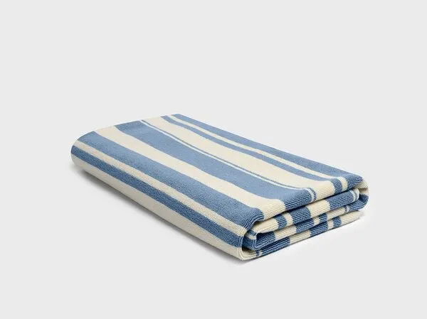 Yumeko Yumeko Hamamtuch 100x180 - 1 Stk, Faded blue stripe, – Produktbild 1 von 3