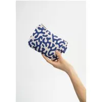 MELA Kosmetiktasche Klein GOTS, Blue coral, – Produktbild 1 von 2