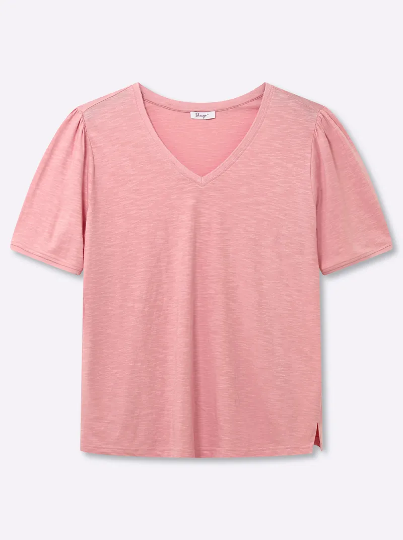 sheego V-Shirt rosenquarz, Rosenquarz, – Produktbild 1 von 2
