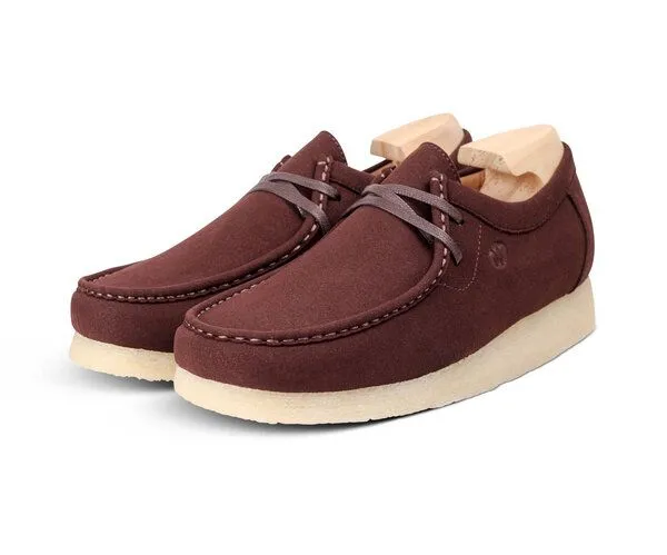 World Walkers World Walkers Vegane Herren Schuhe WALLABEE mit Kreppsohle aus Naturkautschuk, Chestnut (braun), – Produktbild 1 von 4