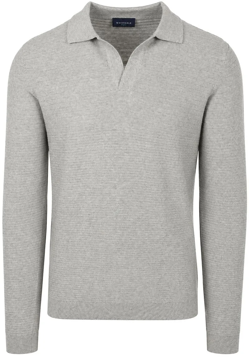 Suitable Suitable Pullover Riva Needle Grau - Größe XL, Grau, – Produktbild 1 von 5