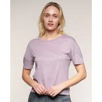 Alma Lovis Alma & Lovis Lässiges Shirt aus leichter Bio-Baumwolle / EcoVero | Flame T, Crocus (flieder/rosa), – Produktbild 1 von 1