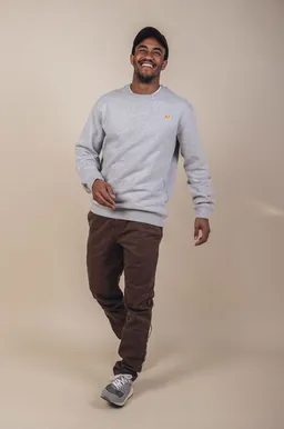 Trendsplant Trendsplant Herren vegan Pullover Essential Heather Grey – Produktbild 1 von 1