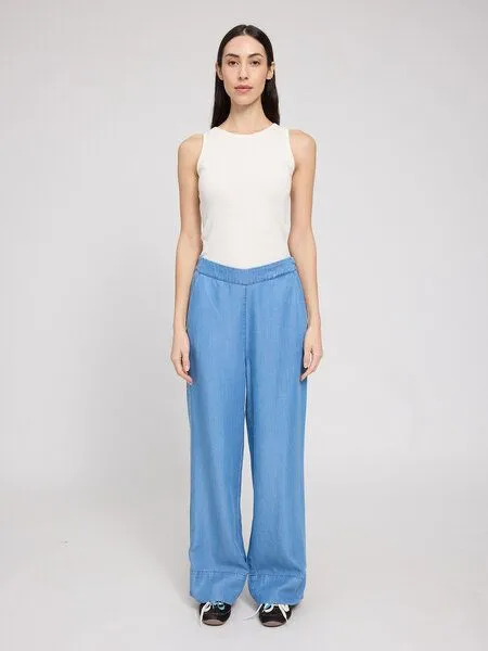 Mazine Mazine Hose Wide Leg Tencel, Dark blue wash, – Produktbild 4 von 4
