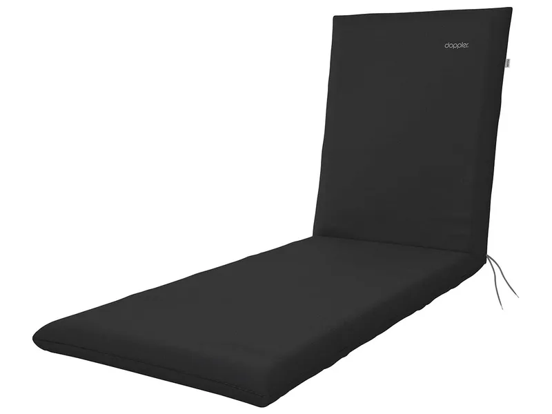 Doppler Auflage "NATURE" für Rollliegen, aus 100% R-PET, 195 x 60 x 6 cm, schwarz – Produktbild 1 von 1