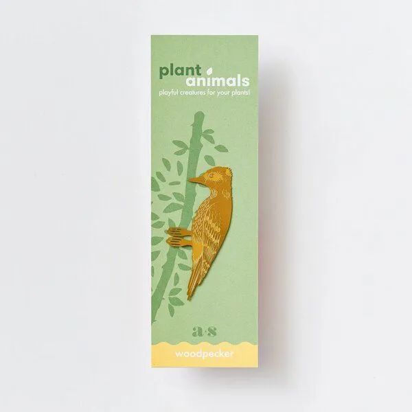 another studio another studio Plant Animal - Design Pflanzendekoration - Figuren aus Messing, Specht, – Produktbild 3 von 4