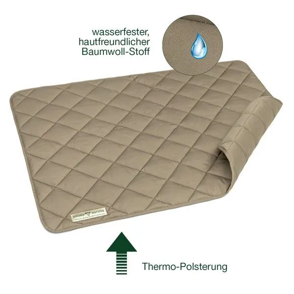 HOUND & NATURE HOUND & NATURE Wasserdichte Baumwoll Hundedecke DAVOS, Taupe, – Produktbild 4 von 4