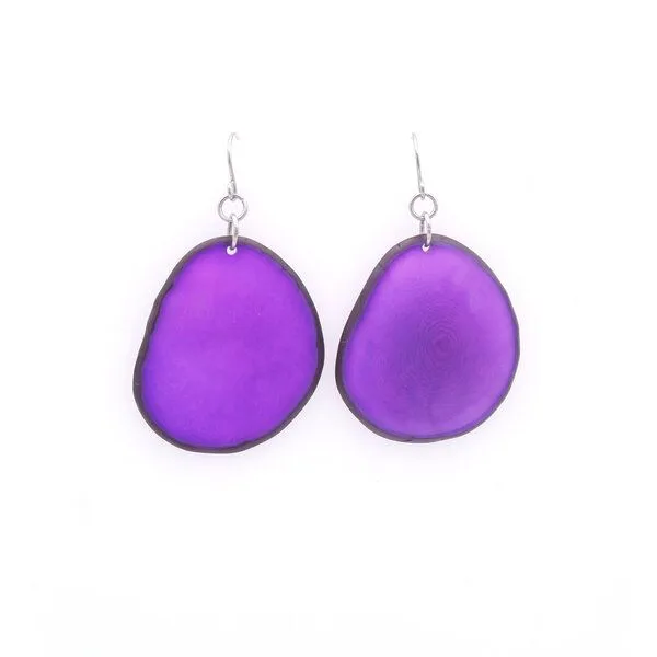 Mekhada Mekhada Tagua Ohrhänger HOSTY, Violet, – Produktbild 1 von 2