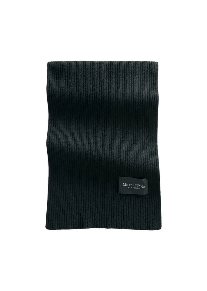 Marc O'Polo Marc O'Polo Strickschal aus reiner Bio-Baumwolle, Schwarz, – Produktbild 1 von 3