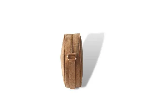 MATES OF NATURE MATES OF NATURE Circle Bag | Runde Korkleder-Handtasche, Nude (naturkork), – Produktbild 4 von 4