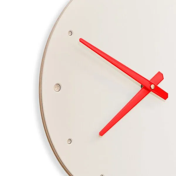 klotzaufklotz klotzaufklotz Wanduhr Linoleum, Mushroom, – Produktbild 3 von 4