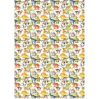 5 Bogen Recycling Geschenkpapier "Dinosaurier" 50 x 70 cm, 80g/m² – Produktbild 1 von 1