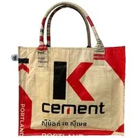 Beadbags Beadbags Einkaufstasche Ri94 recycelter Reissack, Rot (cement rot), – Produktbild 1 von 1